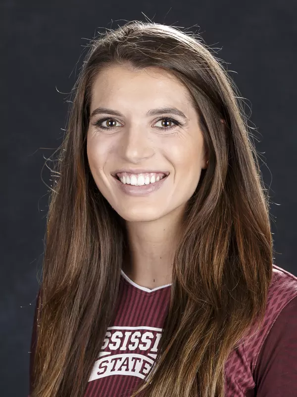 STARKVILLE, MS - July 26, 2016 - Mississippi State Right Setter Chelsea Duhs (#13) headshot taken at Mississippi State University in Starkville, MS. Photo By Kelly Price