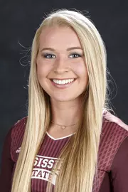 STARKVILLE, MS - July 26, 2016 - Mississippi State Setter Riley Duzenack (#17) headshot taken at Mississippi State University in Starkville, MS. Photo By Kelly Price
