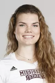 STARKVILLE, MS - July 06, 2017 - Mississippi State Middle Blocker Laura Rose Gray (#25) headshot taken at Mississippi State University in Starkville, MS. Photo By Kelly Price