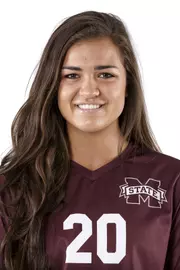 STARKVILLE, MS - July 11, 2018 - Mississippi State Outside Hitter Madelyn Kelly (#20) headshot taken at Mississippi State University in Starkville, MS. Photo By Kelly Donoho