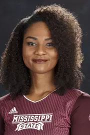 STARKVILLE, MS - July 26, 2016 - Mississippi State Middle Blocker Bali Leffall-Young (#5) headshot taken at Mississippi State University in Starkville, MS. Photo By Kelly Price