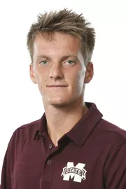 STARKVILLE, MS - September 10, 2019 - Mississippi State’s Giovanni Oradini headshot taken at Mississippi State University in Starkville, MS. Photo By Blake Williams