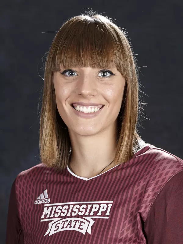 STARKVILLE, MS - July 26, 2016 - Mississippi State Opposite Hitter/Middle Blocker Jelena Vujcin (#12) headshot taken at Mississippi State University in Starkville, MS. Photo By Kelly Price