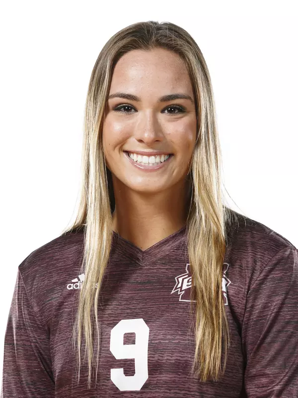 STARKVILLE, MS - JULY 08, 2019 - Mississippi State Outside Hitter Callie Minshew (#9) headshot in Starkville, MS. Photo By Aaron Cornia