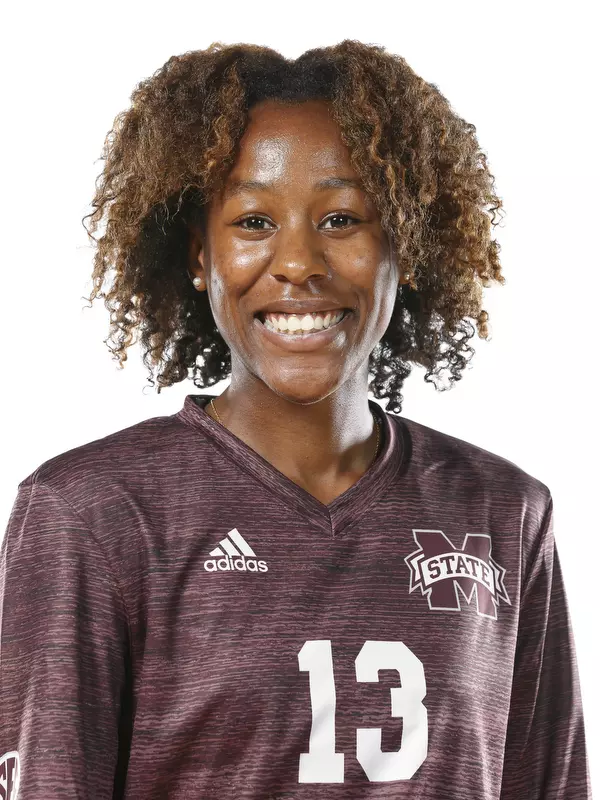 STARKVILLE, MS - JULY 08, 2019 - Mississippi State Middle Blocker Deja Robinson (#13) headshot in Starkville, MS. Photo By Aaron Cornia
