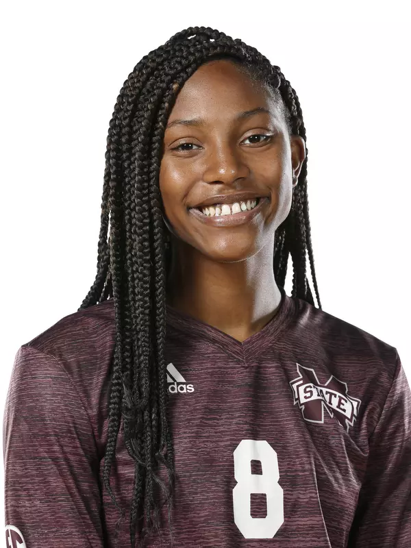 STARKVILLE, MS - JULY 08, 2019 - Mississippi State Middle Blocker Gabby Waden (#8) headshot in Starkville, MS. Photo By Aaron Cornia