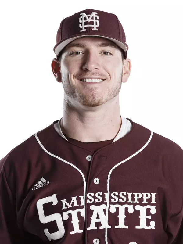 STARKVILLE, MS - December 01, 2015 - Mississippi State Catcher/Infielder Gavin Collins (#8) headshot taken at Mississippi State University in Starkville, MS. Photo By Kelly Price