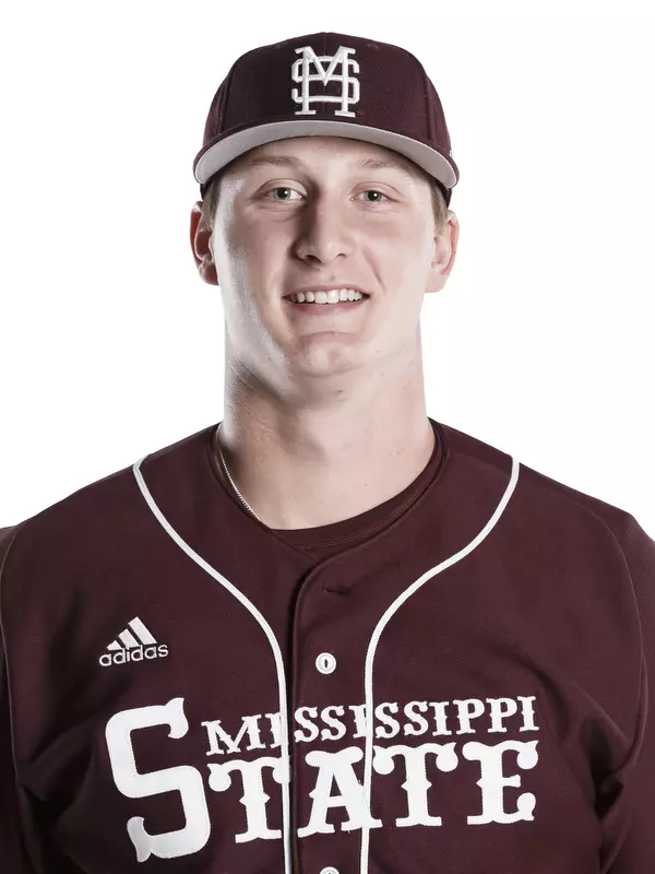 STARKVILLE, MS - December 01, 2015 - Mississippi State Pitcher Ryan Cyr (#28) headshot taken at Mississippi State University in Starkville, MS. Photo By Kelly Price