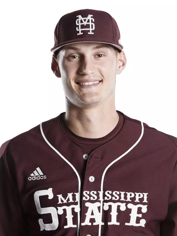 STARKVILLE, MS - December 01, 2015 - Mississippi State Pitcher Logan Elliot (#39) headshot taken at Mississippi State University in Starkville, MS. Photo By Kelly Price