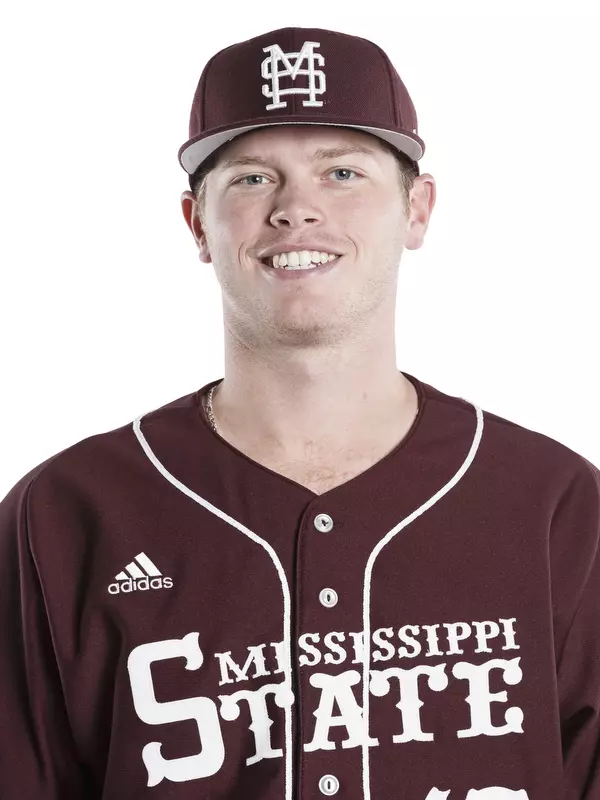 STARKVILLE, MS - December 01, 2015 - Mississippi State Pitcher Miles Gentry (#47) headshot taken at Mississippi State University in Starkville, MS. Photo By Kelly Price
