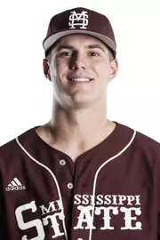 STARKVILLE, MS - December 01, 2015 - Mississippi State Pitcher Dakota Hudson (#25) headshot taken at Mississippi State University in Starkville, MS. Photo By Kelly Price