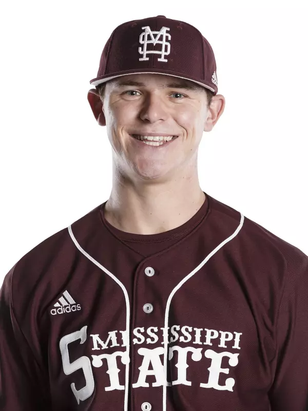 STARKVILLE, MS - December 01, 2015 - Mississippi State Catcher Jack Kruger (#35) headshot taken at Mississippi State University in Starkville, MS. Photo By Kelly Price