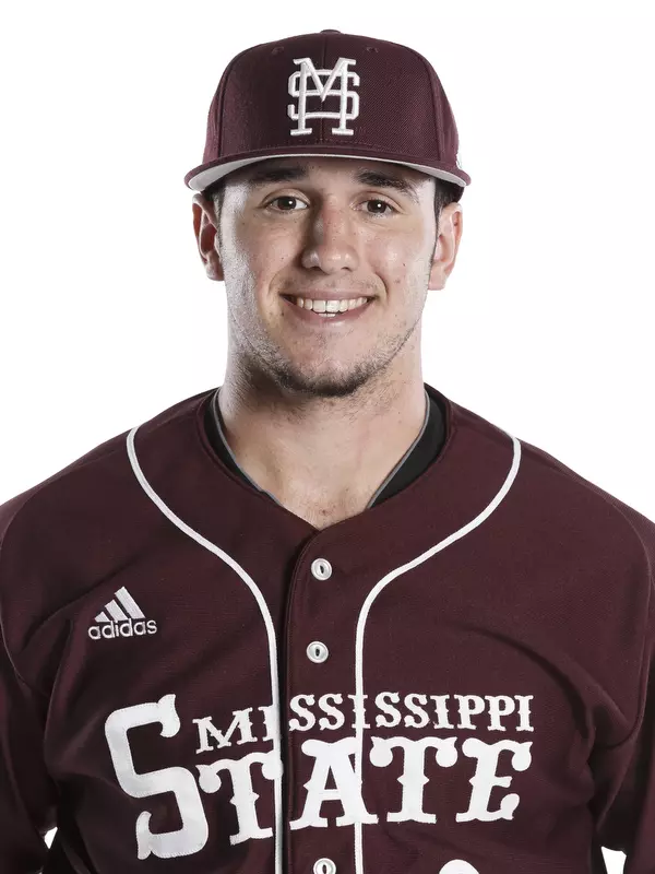 STARKVILLE, MS - December 01, 2015 - Mississippi State Catcher Elih Marrero (#9) headshot taken at Mississippi State University in Starkville, MS. Photo By Kelly Price