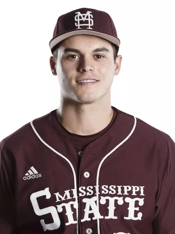 STARKVILLE, MS - December 01, 2015 - Mississippi State Outfielder Jacob Robson (#7) headshot taken at Mississippi State University in Starkville, MS. Photo By Kelly Price