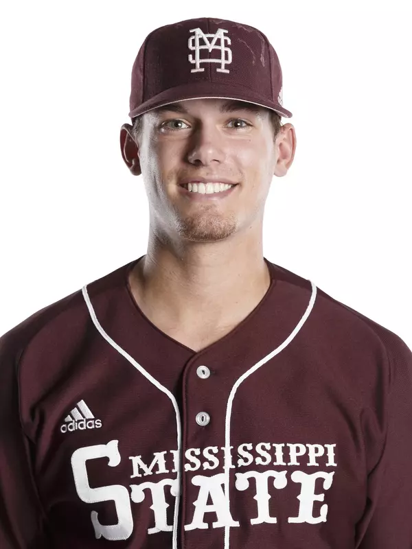 STARKVILLE, MS - December 01, 2015 - Mississippi State Pitcher Austin Sexton (#23) headshot taken at Mississippi State University in Starkville, MS. Photo By Kelly Price