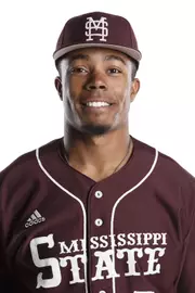 STARKVILLE, MS - December 01, 2015 - Mississippi State Outfielder Mike Smith (#5) headshot taken at Mississippi State University in Starkville, MS. Photo By Kelly Price