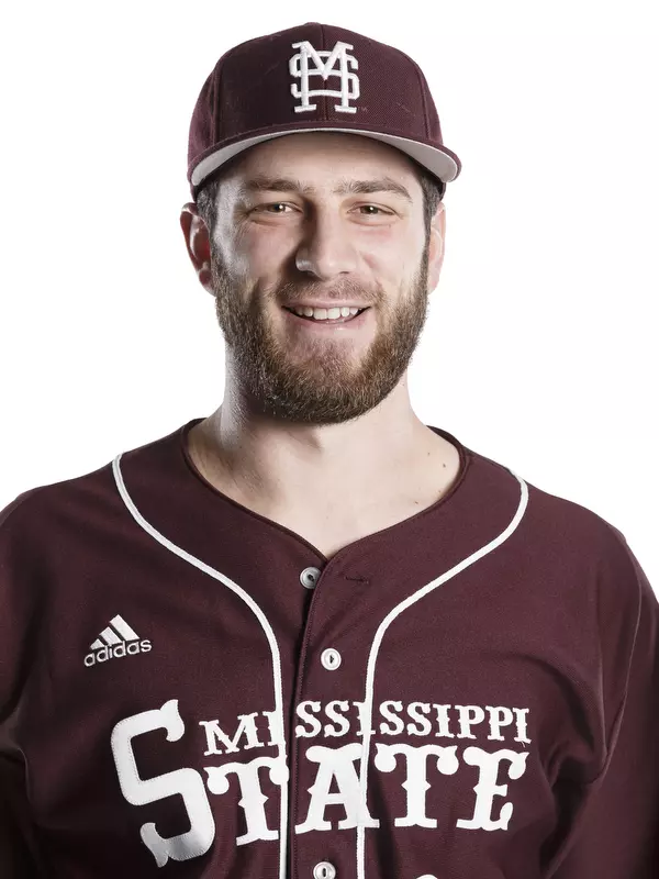 STARKVILLE, MS - December 01, 2015 - Mississippi State Pitcher Trent Waddell (#38) headshot taken at Mississippi State University in Starkville, MS. Photo By Kelly Price