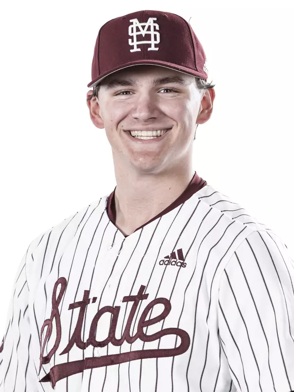 STARKVILLE, MS - October 22, 2019 - Mississippi State Pitcher Will Bednar (#24) headshot taken at the Holliman Athletic Center at Mississippi State University in Starkville, MS. Photo By Aaron Cornia