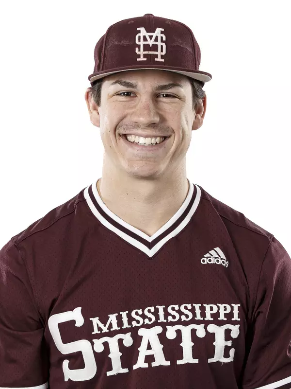 STARKVILLE, MS - January 17, 2019 - Mississippi State Outfielder Hunter Blalock (#36) headshot taken at Mississippi State University in Starkville, MS. Photo By Kelly Donoho
