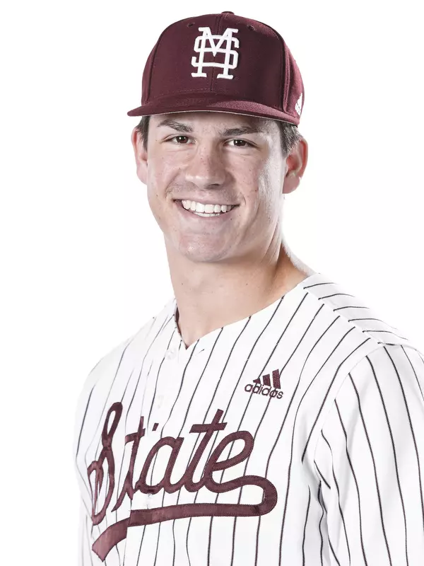 STARKVILLE, MS - October 21, 2019 - Mississippi State Outfielder Hunter Blalock (#36) headshot taken at the Holliman Athletic Center at Mississippi State University in Starkville, MS. Photo By Aaron Cornia