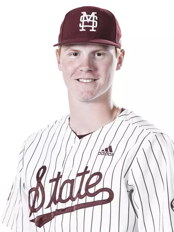 STARKVILLE, MS - October 21, 2019 - Mississippi State Pitcher Eric Cerantola (#37) headshot taken at the Holliman Athletic Center at Mississippi State University in Starkville, MS. Photo By Aaron Cornia