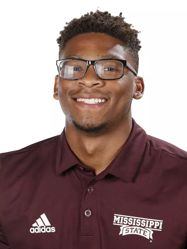 STARKVILLE, MS - June 19, 2019 - Mississippi State Defensive Back Korey Charles (#16) headshot taken at Mississippi State University in Starkville, MS. Photo By Kelly Donoho