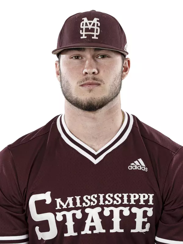 STARKVILLE, MS - January 17, 2019 - Mississippi State Catcher/Infielder Tucker Childers (#23) headshot taken at Mississippi State University in Starkville, MS. Photo By Kelly Donoho