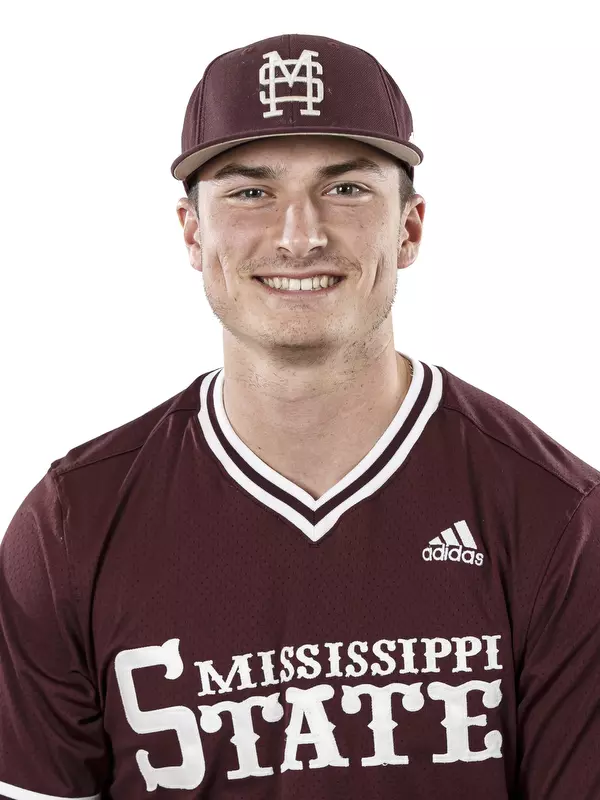 STARKVILLE, MS - January 17, 2019 - Mississippi State Infielder Justin Foscue (#17) headshot taken at Mississippi State University in Starkville, MS. Photo By Kelly Donoho