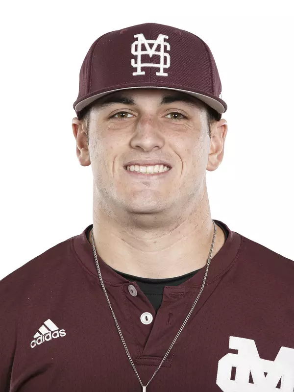 STARKVILLE, MS - November 14, 2017 - Mississippi State Pitcher JP France (#28) headshot taken at Mississippi State University in Starkville, MS. Photo By Kelly Price
