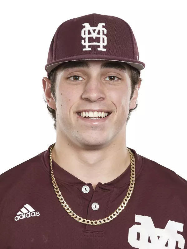 STARKVILLE, MS - November 14, 2017 - Mississippi State Catcher Marshall Gilbert (#34) headshot taken at Mississippi State University in Starkville, MS. Photo By Kelly Price