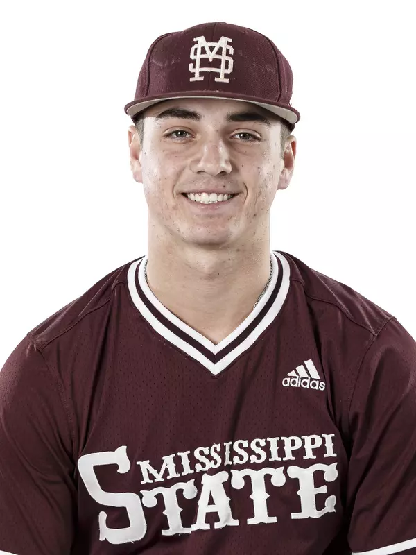 STARKVILLE, MS - January 17, 2019 - Mississippi State Pitcher JT Ginn (#3) headshot taken at Mississippi State University in Starkville, MS. Photo By Trevor Birchett