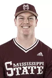 STARKVILLE, MS - January 17, 2019 - Mississippi State Pitcher/Designated Hitter Cole Gordon (#24) headshot taken at Mississippi State University in Starkville, MS. Photo By Kelly Donoho