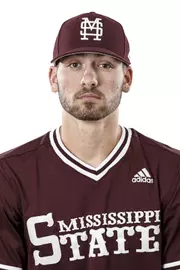 STARKVILLE, MS - January 17, 2019 - Mississippi State Infielder Gunnar Halter (#2) headshot taken at Mississippi State University in Starkville, MS. Photo By Kelly Donoho