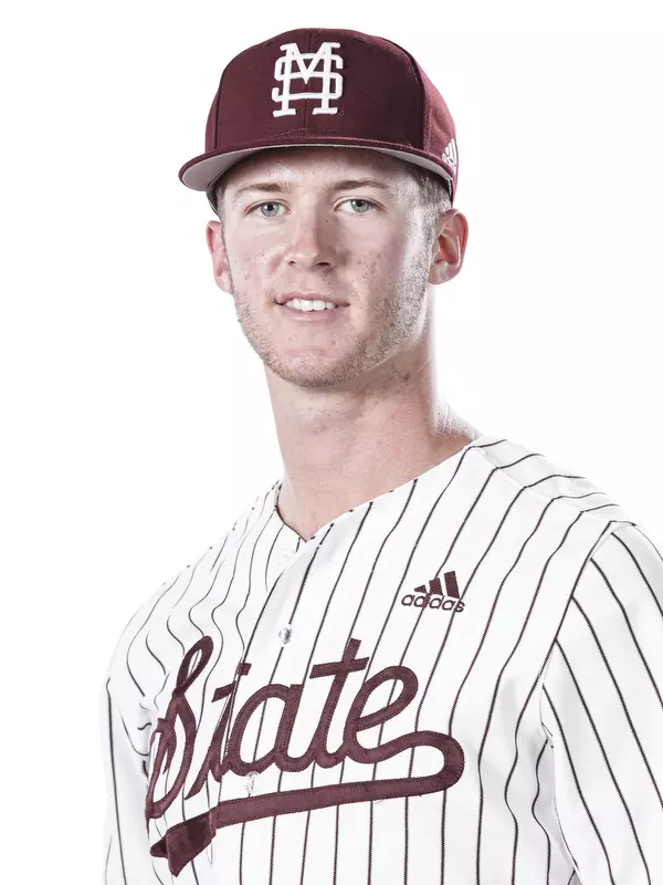 STARKVILLE, MS - October 21, 2019 - Mississippi State Pitcher KC Hunt (#2) headshot taken at the Holliman Athletic Center at Mississippi State University in Starkville, MS. Photo By Aaron Cornia
