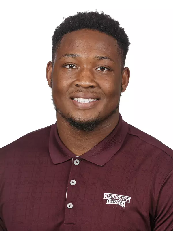 STARKVILLE, MS - June 19, 2019 - Mississippi State Defensive Lineman Kobe Jones (#52) headshot taken at Mississippi State University in Starkville, MS. Photo By Aaron Cornia