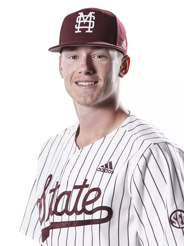 STARKVILLE, MS - October 21, 2019 - Mississippi State Outfielder Rowdey Jordan (#4) headshot taken at the Holliman Athletic Center at Mississippi State University in Starkville, MS. Photo By Aaron Cornia