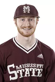 STARKVILLE, MS - January 17, 2019 - Mississippi State Pitcher Jared Liebelt (#19) headshot taken at Mississippi State University in Starkville, MS. Photo By Kelly Donoho