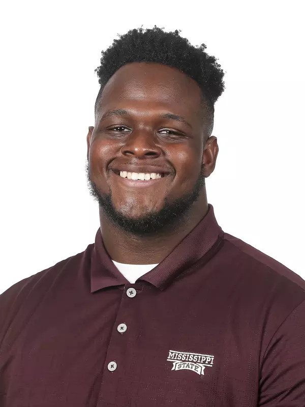 STARKVILLE, MS - June 19, 2019 - Mississippi State Defensive Lineman Allen Love (#95) headshot taken at Mississippi State University in Starkville, MS. Photo By Aaron Cornia