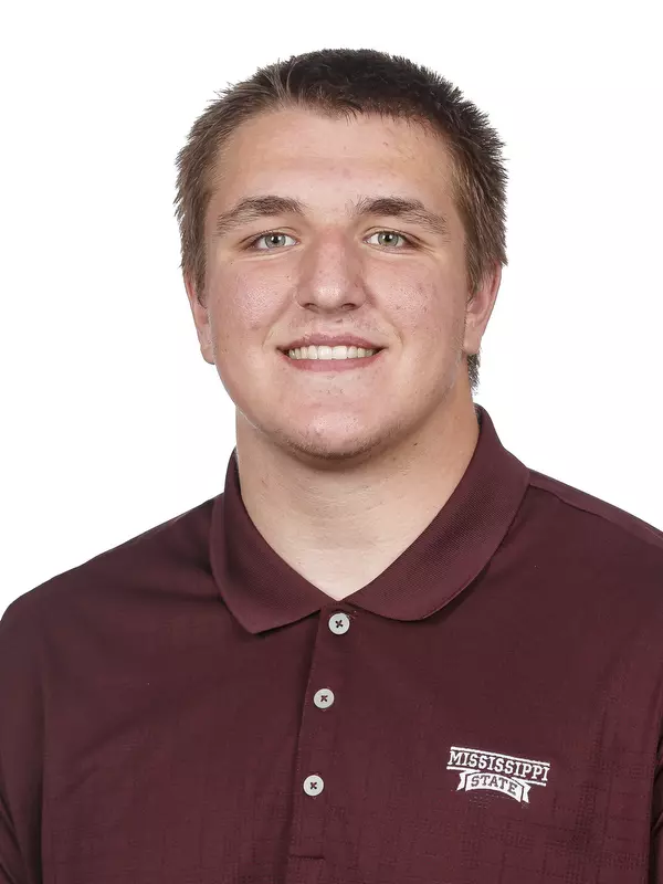 STARKVILLE, MS - June 19, 2019 - Mississippi State Offensive Lineman Nick Pendley (#74) headshot taken at Mississippi State University in Starkville, MS. Photo By Aaron Cornia