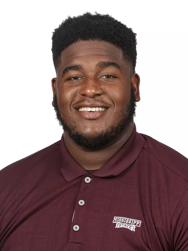 STARKVILLE, MS - June 19, 2019 - Mississippi State Offensive Lineman Tyre Phillips (#78) headshot taken at Mississippi State University in Starkville, MS. Photo By Aaron Cornia