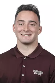 STARKVILLE, MS - June 19, 2019 - Mississippi State Wide Receiver Tristan Pisacane (#24) headshot taken at Mississippi State University in Starkville, MS. Photo By Aaron Cornia