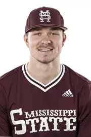 STARKVILLE, MS - January 17, 2019 - Mississippi State Pitcher Peyton Plumlee (#13) headshot taken at Mississippi State University in Starkville, MS. Photo By Kelly Donoho