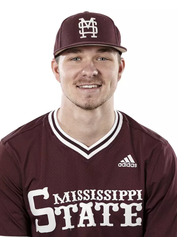 STARKVILLE, MS - January 17, 2019 - Mississippi State Pitcher Peyton Plumlee (#13) headshot taken at Mississippi State University in Starkville, MS. Photo By Kelly Donoho