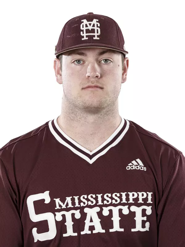 STARKVILLE, MS - January 17, 2019 - Mississippi State Pitcher Spencer Price (#55) headshot taken at Mississippi State University in Starkville, MS. Photo By Kelly Donoho