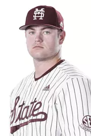 STARKVILLE, MS - October 21, 2019 - Mississippi State Pitcher Spencer Price (#55) headshot taken at the Holliman Athletic Center at Mississippi State University in Starkville, MS. Photo By Aaron Cornia