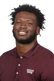 STARKVILLE, MS - June 19, 2019 - Mississippi State Defensive Lineman Chauncey Rivers (#5) headshot taken at Mississippi State University in Starkville, MS. Photo By Aaron Cornia