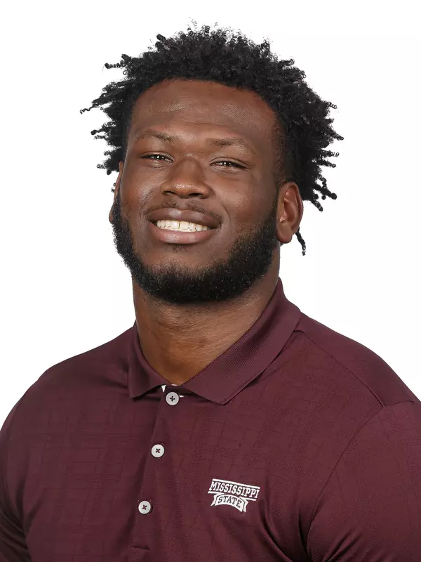 STARKVILLE, MS - June 19, 2019 - Mississippi State Defensive Lineman Chauncey Rivers (#5) headshot taken at Mississippi State University in Starkville, MS. Photo By Aaron Cornia
