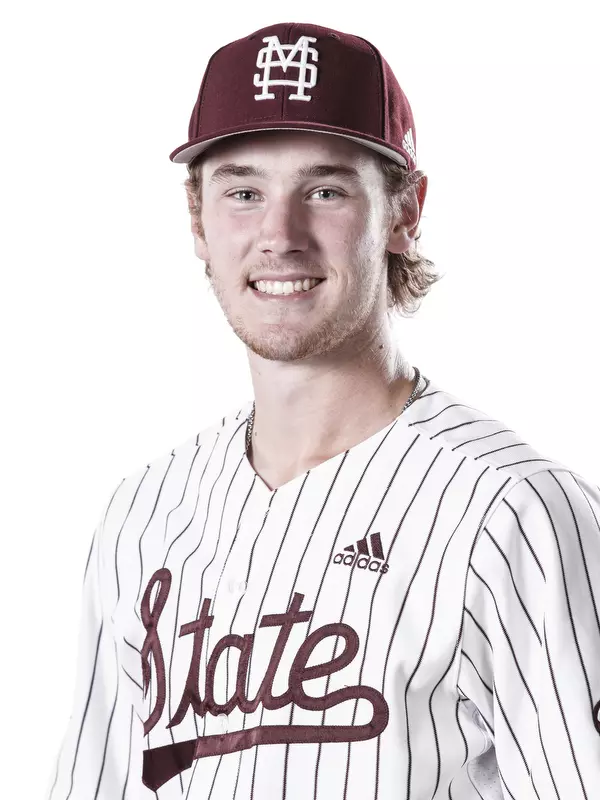 STARKVILLE, MS - October 22, 2019 - Mississippi State Pitcher Davis Rokose (#13) headshot taken at the Holliman Athletic Center at Mississippi State University in Starkville, MS. Photo By Aaron Cornia