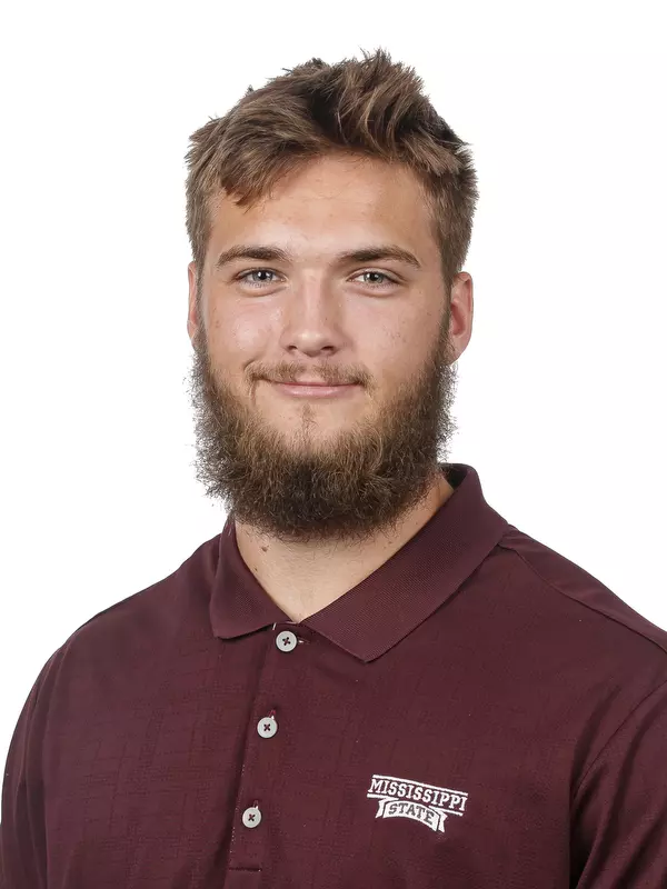 STARKVILLE, MS - June 19, 2019 - Mississippi State Quarterback Garrett Shrader (#6) headshot taken at Mississippi State University in Starkville, MS. Photo By Aaron Cornia