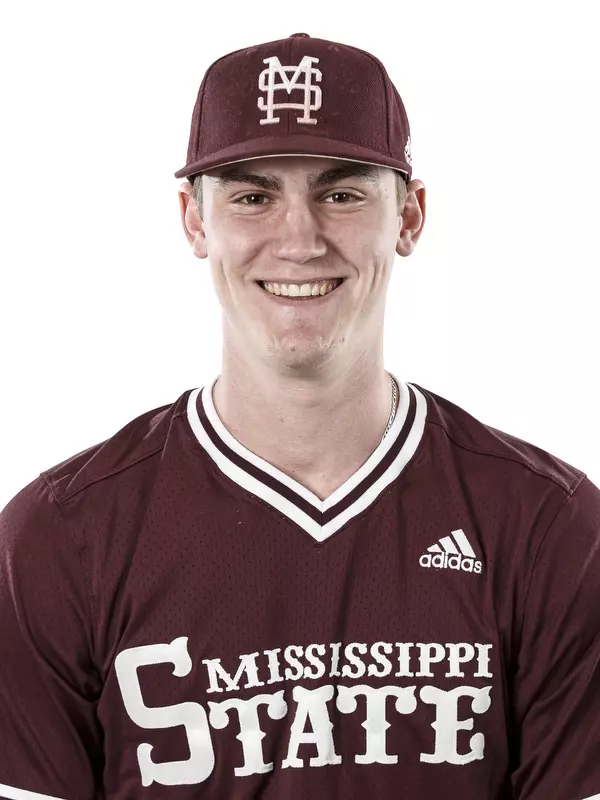 STARKVILLE, MS - January 17, 2019 - Mississippi State Pitcher/Infielder Brandon Smith (#6) headshot taken at Mississippi State University in Starkville, MS. Photo By Kelly Donoho